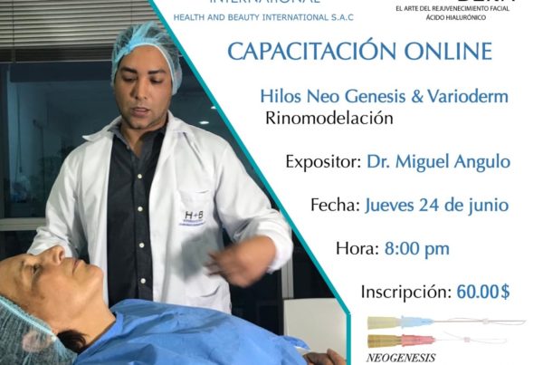 Taller de capacitación Online sobre Varioderm y NeoGenesis en Rinomodelación Junio 2021