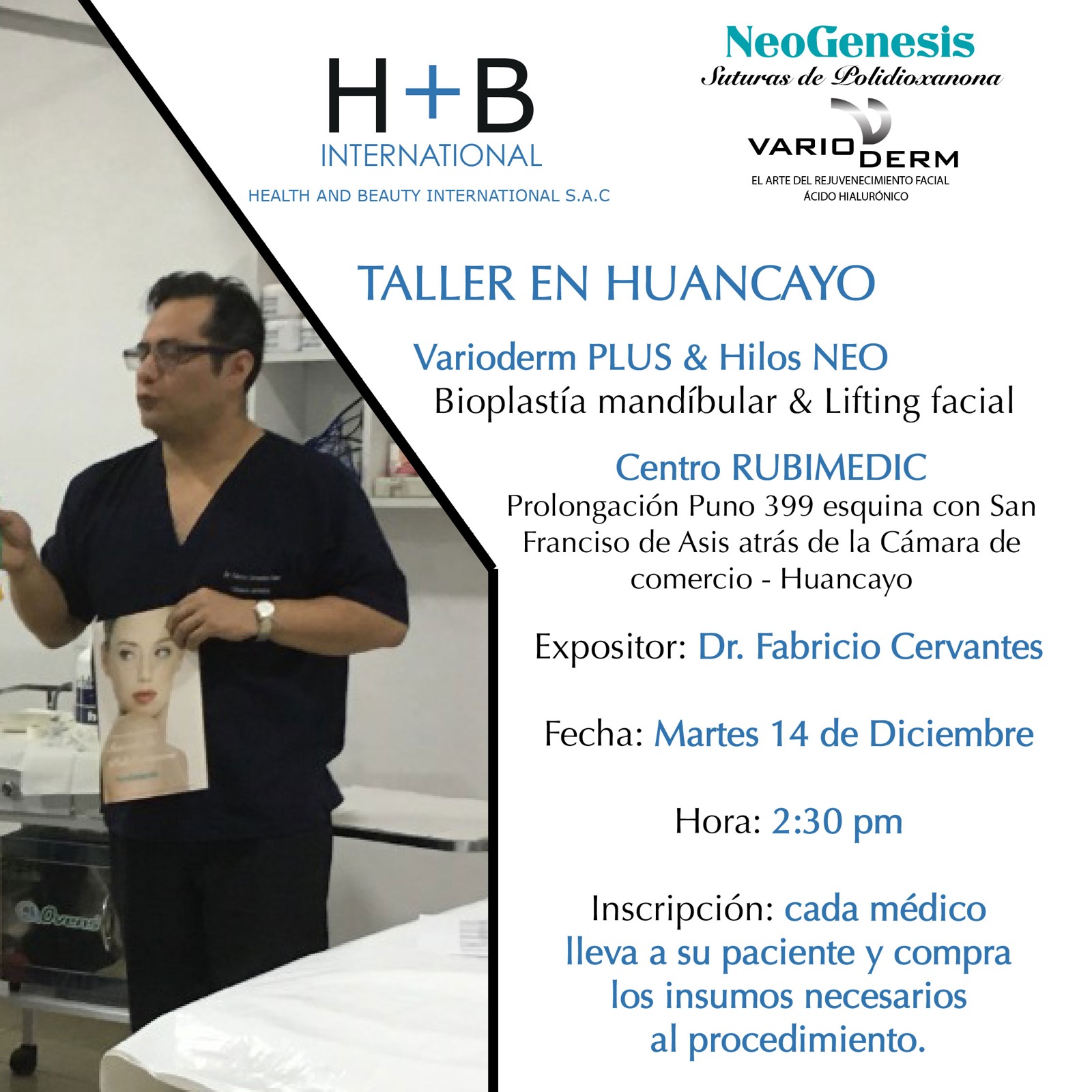 Talleres de capacitación Huancayo Diciembre 2021: Varioderm y NeoGenesis