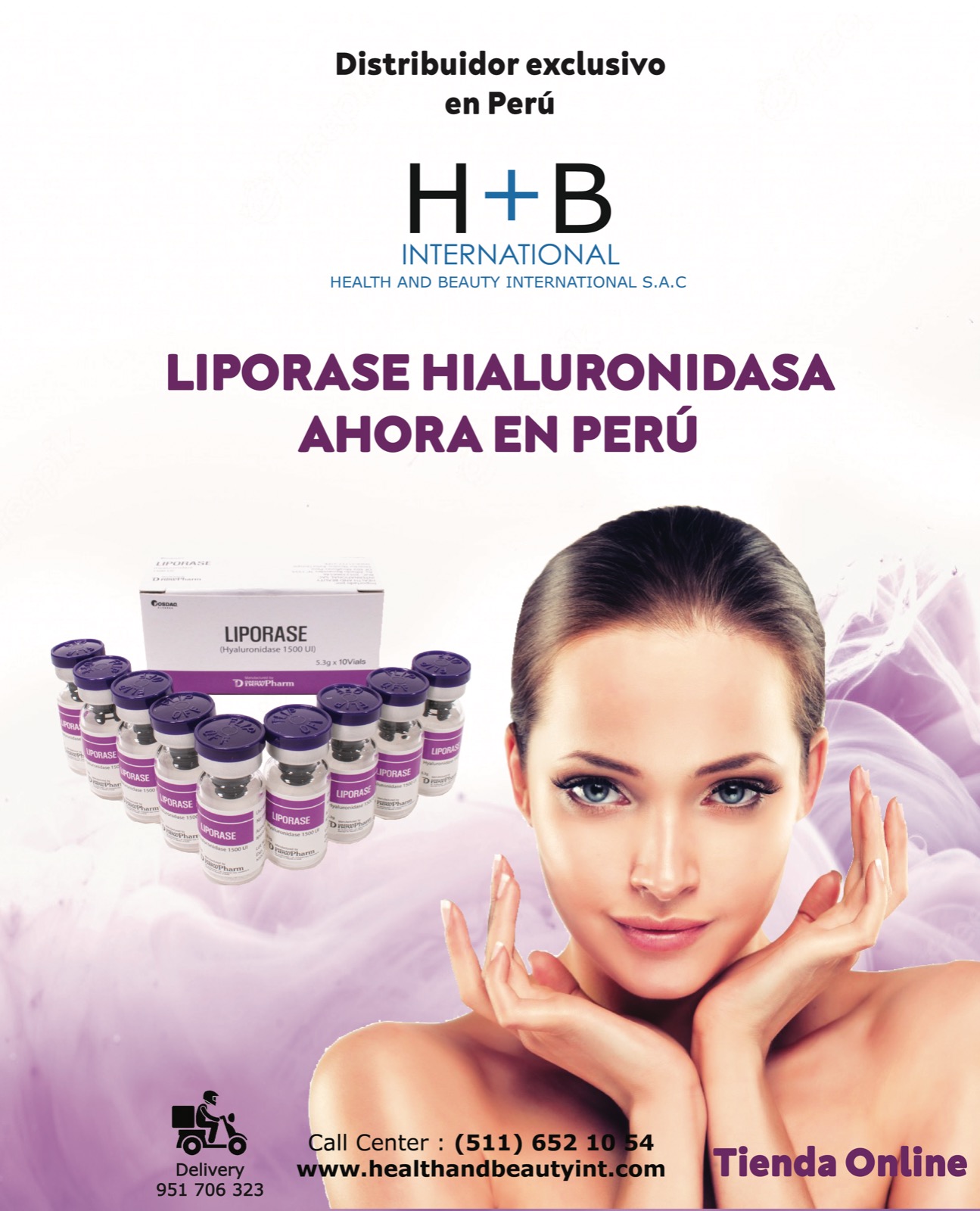 Hialuronidasa Liporase en el Perú - HEALTH AND BEAUTY INTERNATIONAL