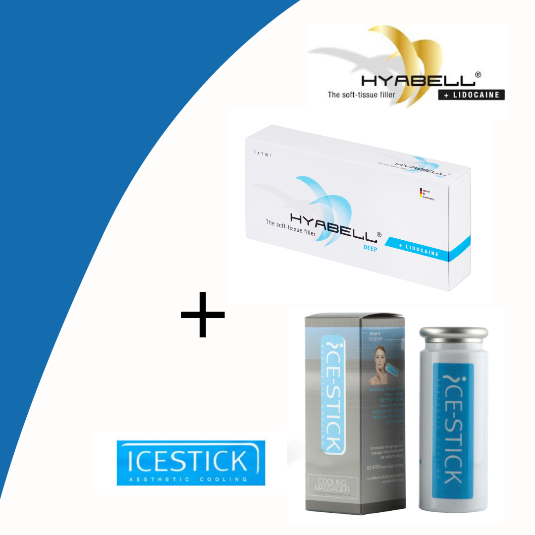 COMBO FRESH FACE HYABELL® DEEP Ácido Hialurónico con Lidocaína + ICE