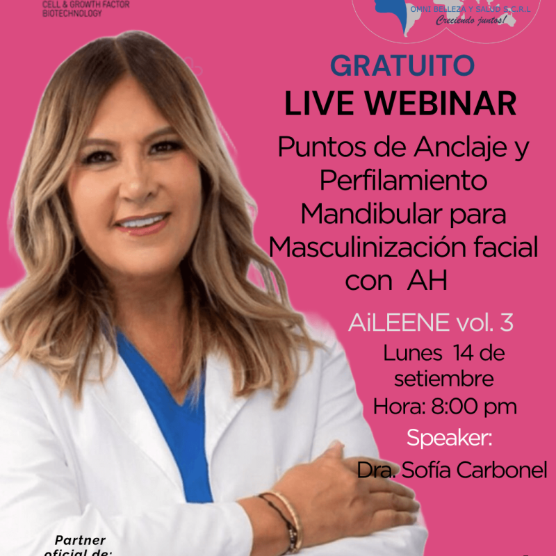 Puntos de Anclaje y Perfilamiento Mandibular para Masculinización facial con AH